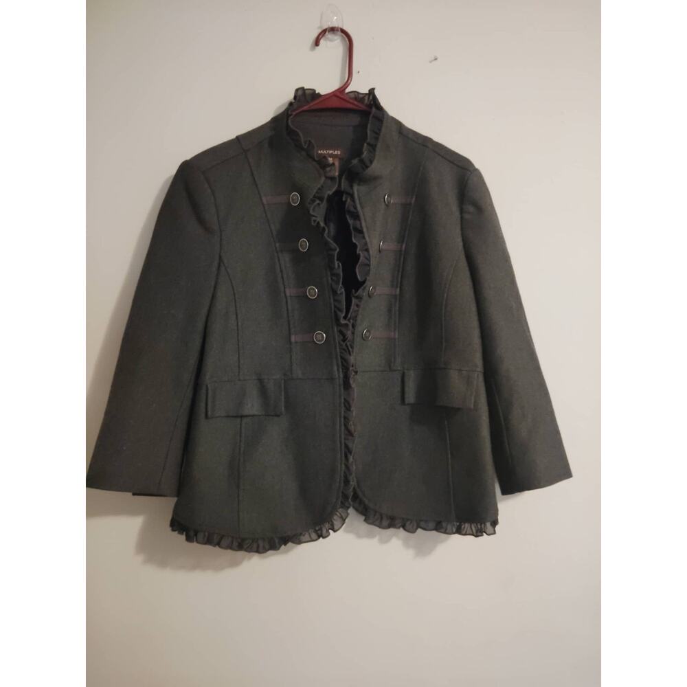 Multiples‎ Women’s Jacket / Blazer Size Large Button Up